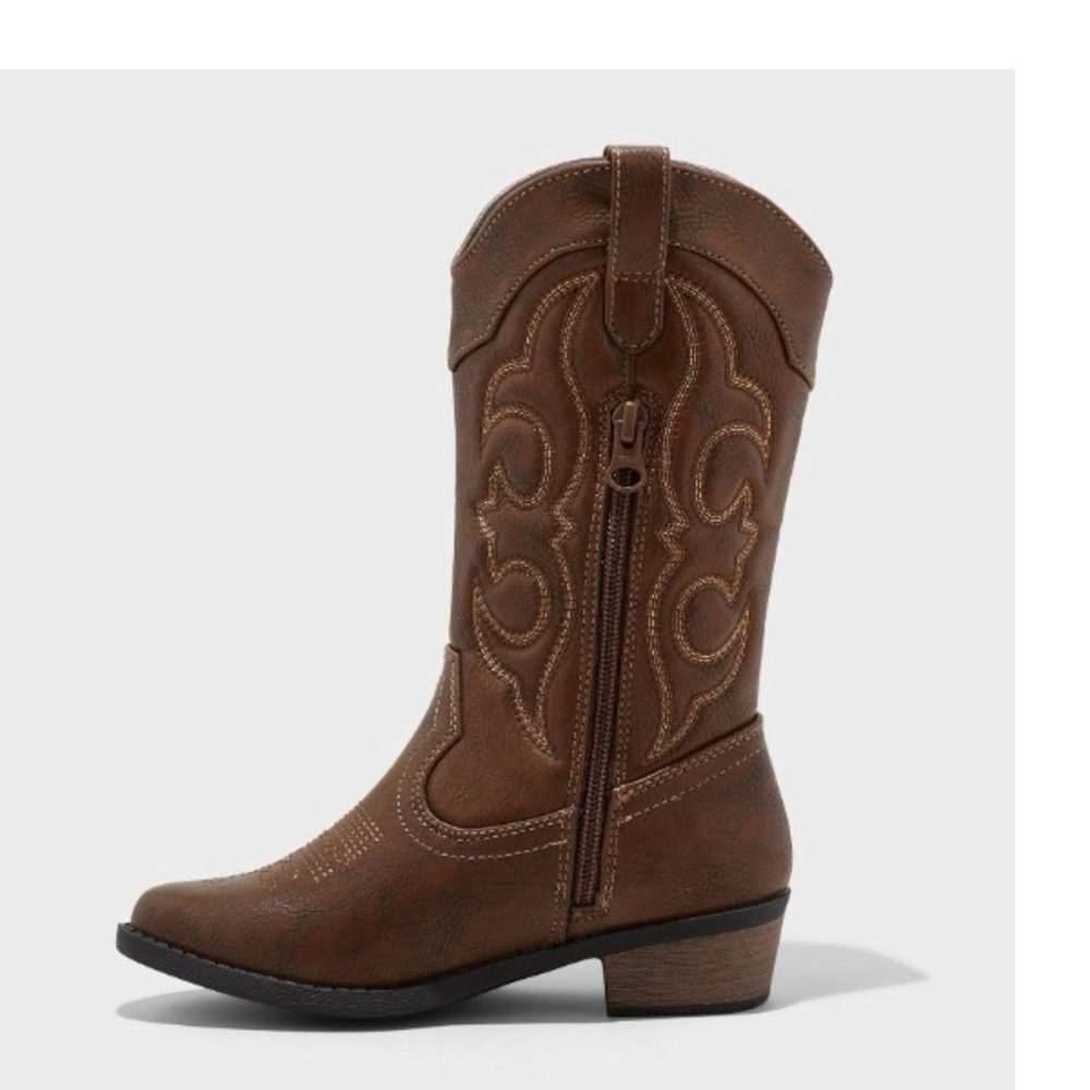 Kids Cat & Jack Western Boot,  Size 2